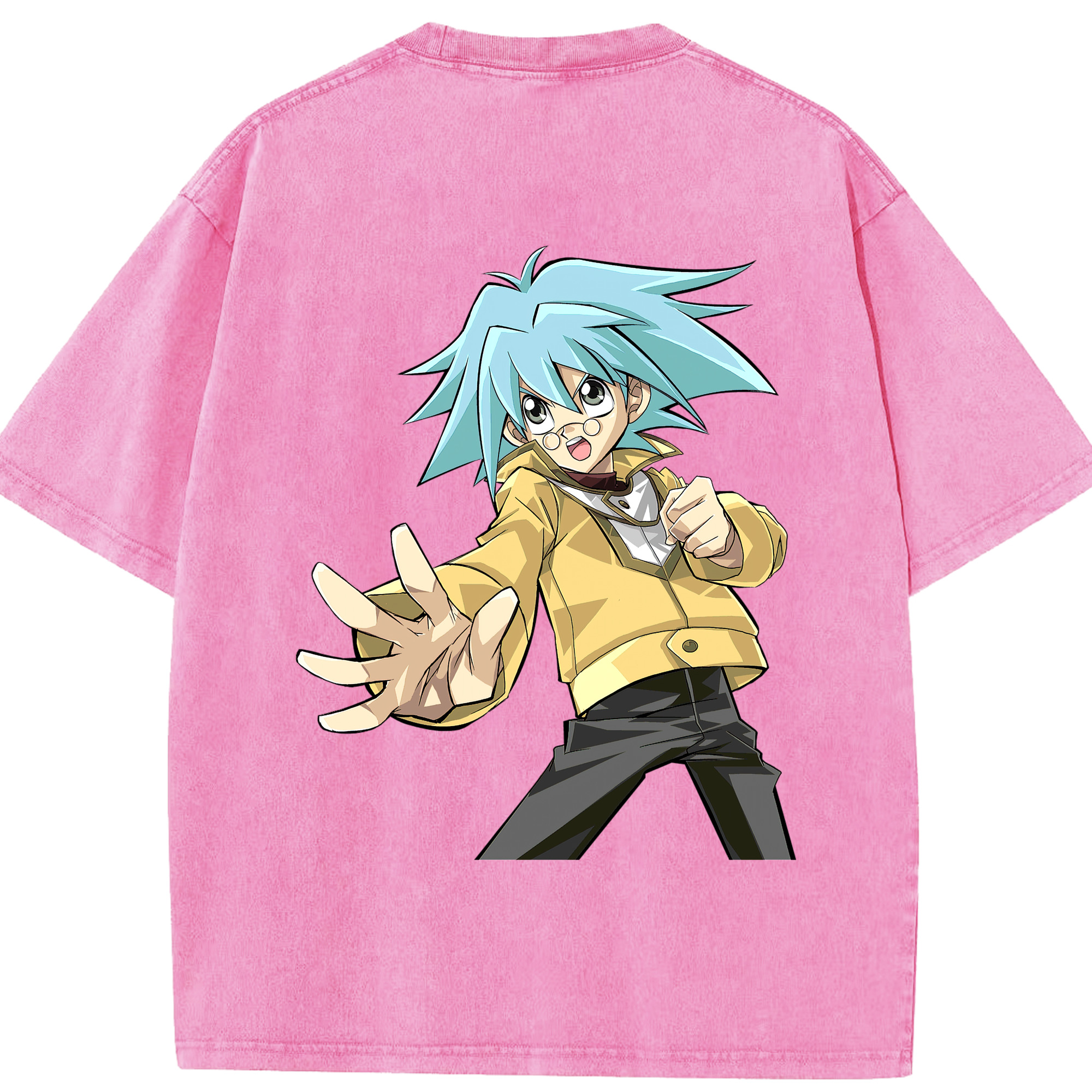 （画像用） 遊☆戯☆王 Yu-Gi-Oh! 綿100% ヴィンテージ風 半袖Tシャツ（背面プリント）